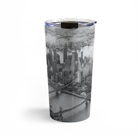 Nicholson Photography Manhattan Through The Clouds Travel Mug
