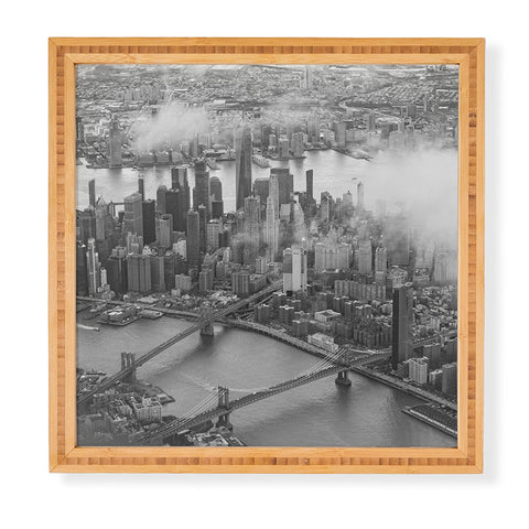 Nicholson Photography Manhattan Through The Clouds Framed Wall Art