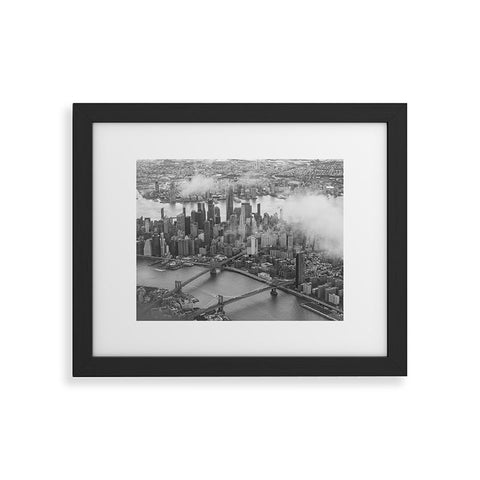 Nicholson Photography Manhattan Through The Clouds Framed Art Print