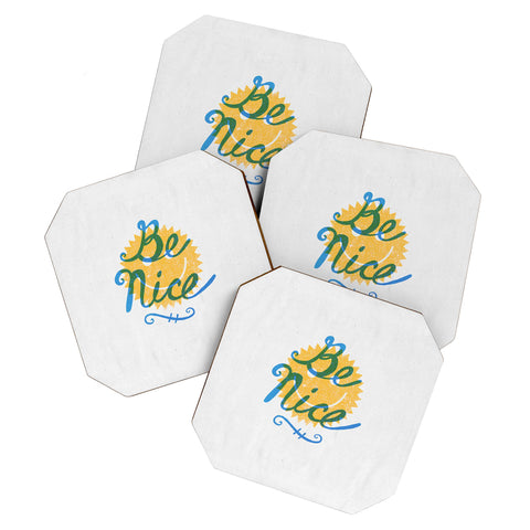 Nick Nelson Be Nice Coaster Set