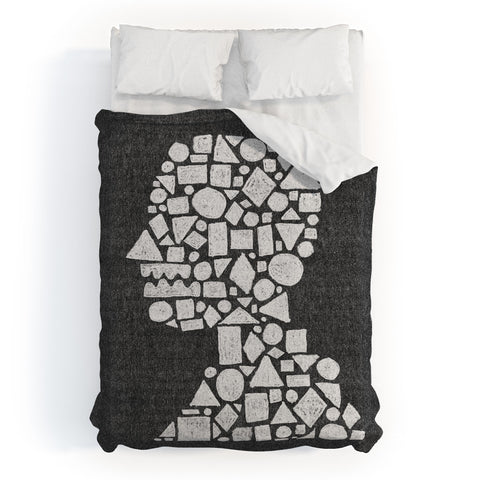 Nick Nelson Untitled Silhouette Reverse Duvet Cover