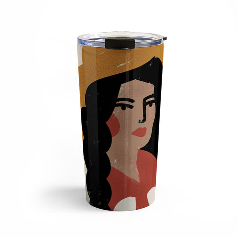 Nick Quintero Abstract Cowgirl 2 Travel Mug