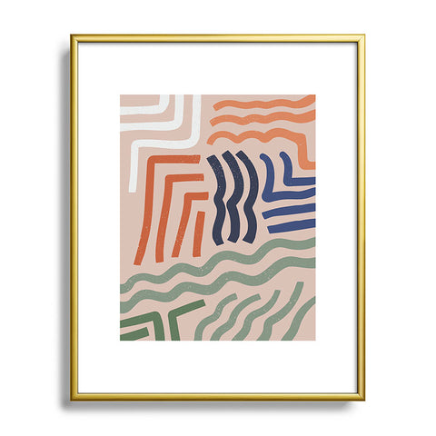 Nick Quintero Arid Contour Metal Framed Art Print