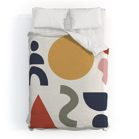 Nick Quintero Desert Map Duvet Cover