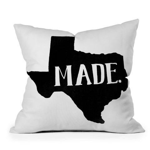 Nick Quintero Texas Made Outdoor Throw Pillow