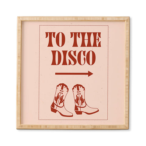 NicNiccrineDesigns To the Disco I Framed Wall Art