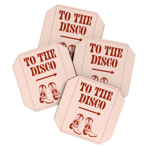 NicNiccrineDesigns To the Disco I Coaster Set