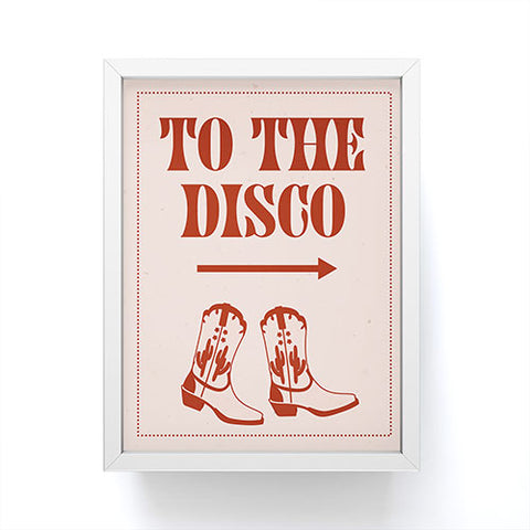 NicNiccrineDesigns To the Disco I Framed Mini Art Print