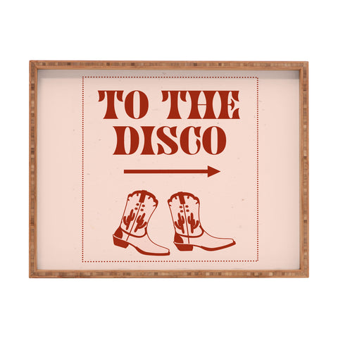 NicNiccrineDesigns To the Disco I Rectangular Tray