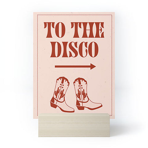 NicNiccrineDesigns To the Disco I Mini Art Print