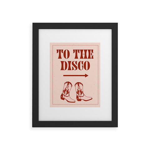NicNiccrineDesigns To the Disco I Framed Art Print