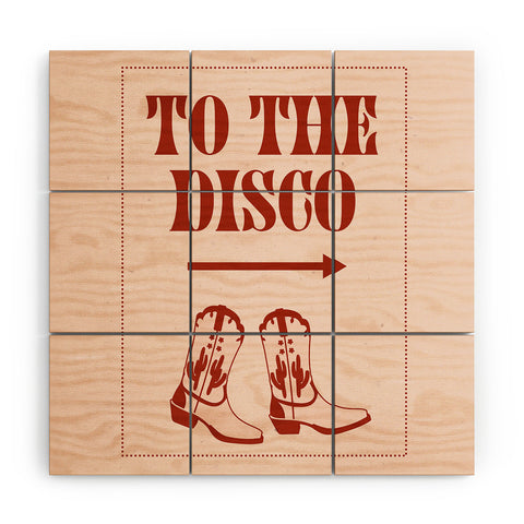 NicNiccrineDesigns To the Disco I Wood Wall Mural