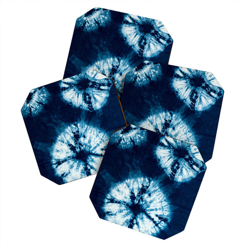 Nicole Van Ekeren indigo tie dye Coaster Set