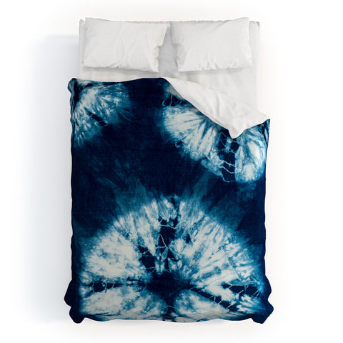 Nicole Van Ekeren indigo tie dye Duvet Cover