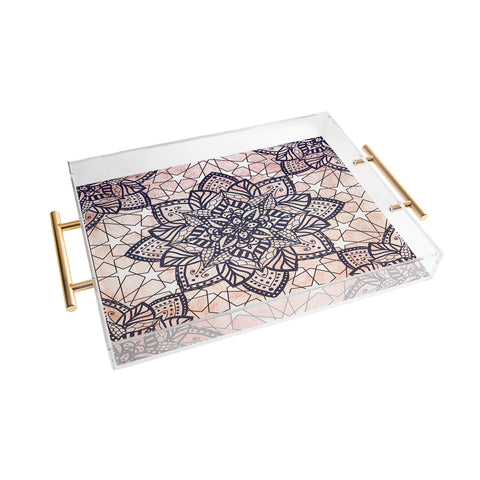 Nika BOHO MOSAIC MANDALA Acrylic Tray