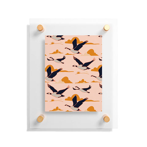 Nika GEESE FLIGHT TOGETHER Floating Acrylic Print