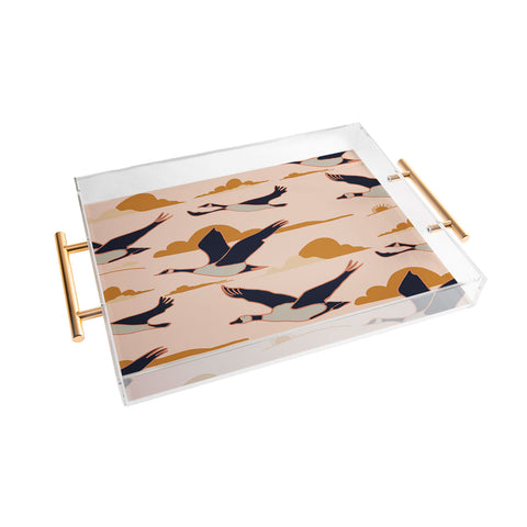 Nika GEESE FLIGHT TOGETHER Acrylic Tray