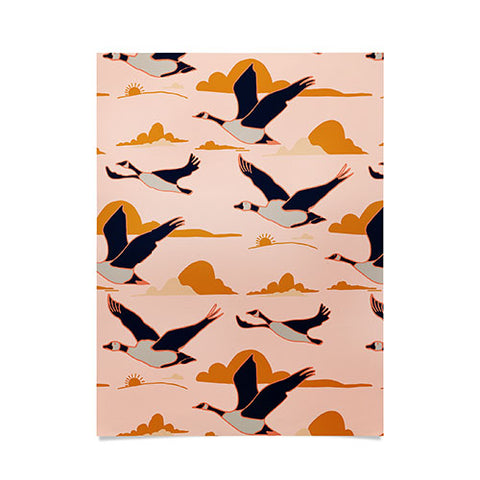 Nika GEESE FLIGHT TOGETHER Poster