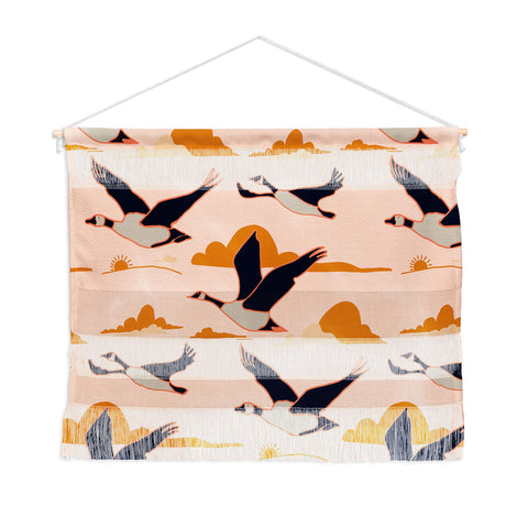 Nika GEESE FLIGHT TOGETHER Wall Hanging Landscape