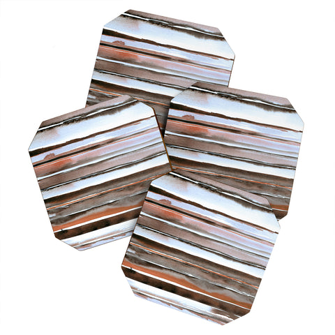 Nika WINTER STRIPES Coaster Set