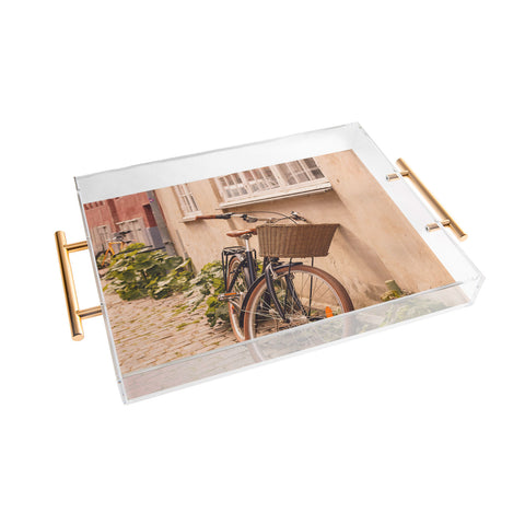 Ninasclicks A bicycle in a Copenhagen street Acrylic Tray