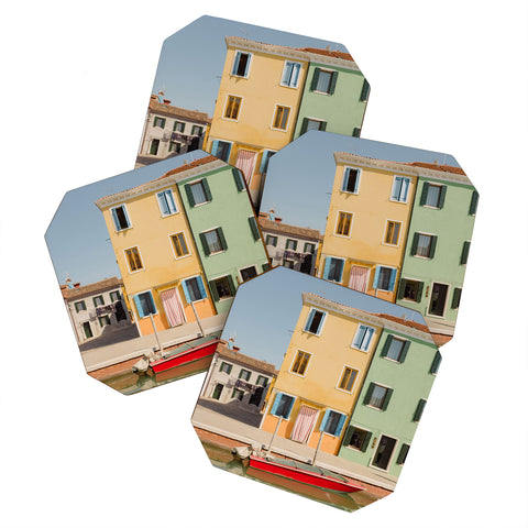 Ninasclicks Burano colors Coaster Set