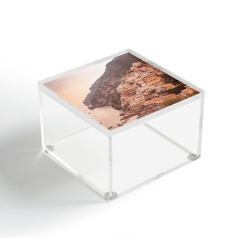Ninasclicks Positano at sunset Amalfi Coast Acrylic Box