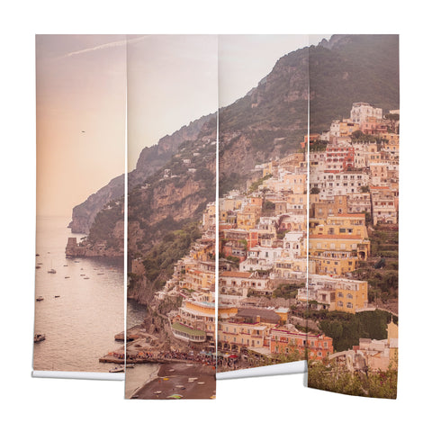 Ninasclicks Positano at sunset Amalfi Coast Wall Mural