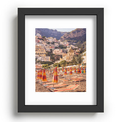 Ninasclicks Positano from the beach Recessed Framing Rectangle