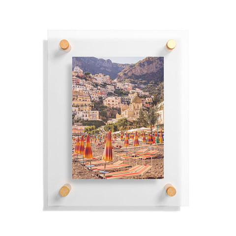 Ninasclicks Positano from the beach Floating Acrylic Print