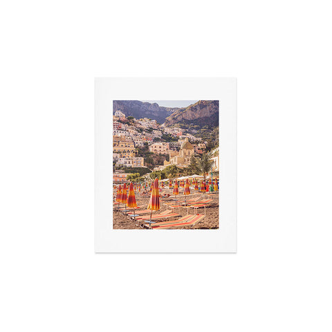 Ninasclicks Positano from the beach Art Print