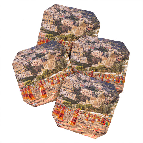 Ninasclicks Positano from the beach Coaster Set