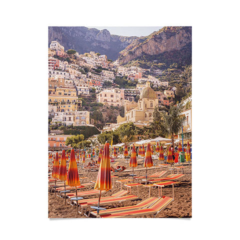 Ninasclicks Positano from the beach Poster