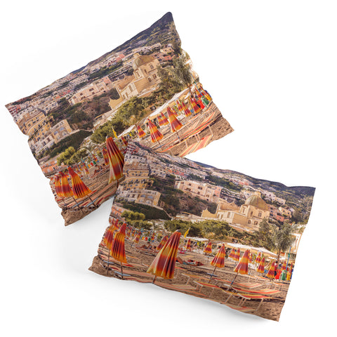 Ninasclicks Positano from the beach Pillow Shams
