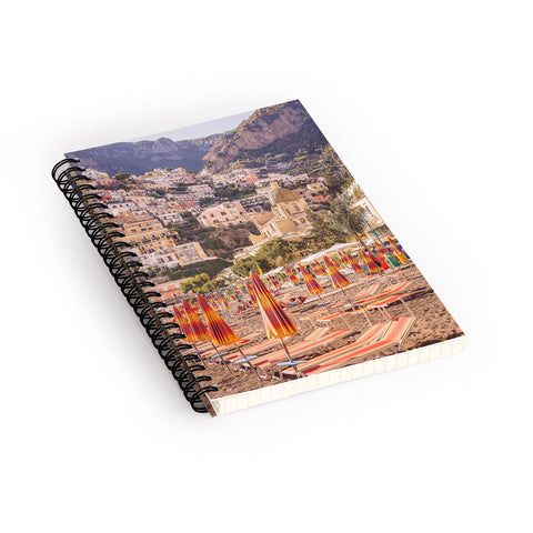 Ninasclicks Positano from the beach Spiral Notebook