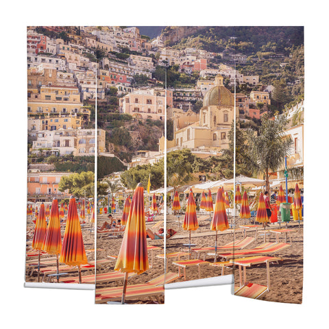 Ninasclicks Positano from the beach Wall Mural