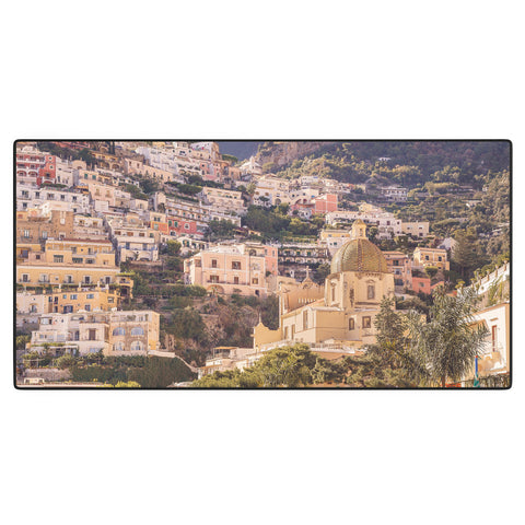 Ninasclicks Positano from the beach Desk Mat