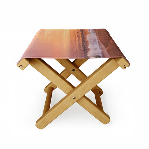 Ninasclicks Sunshine sea good vibes Folding Stool