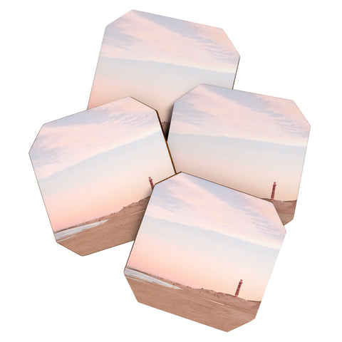 Ninasclicks The beach and the lighthouse Coaster Set