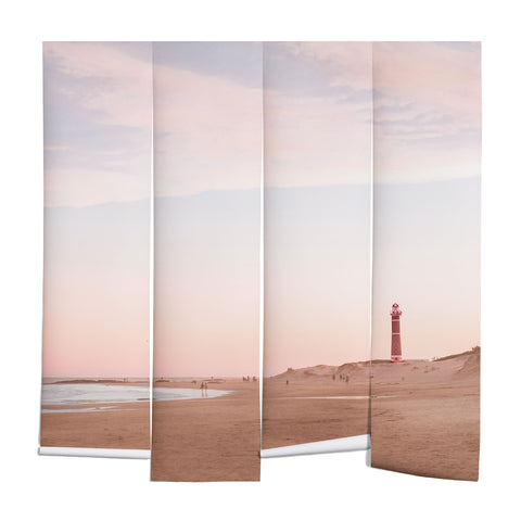 Ninasclicks The beach and the lighthouse Wall Mural
