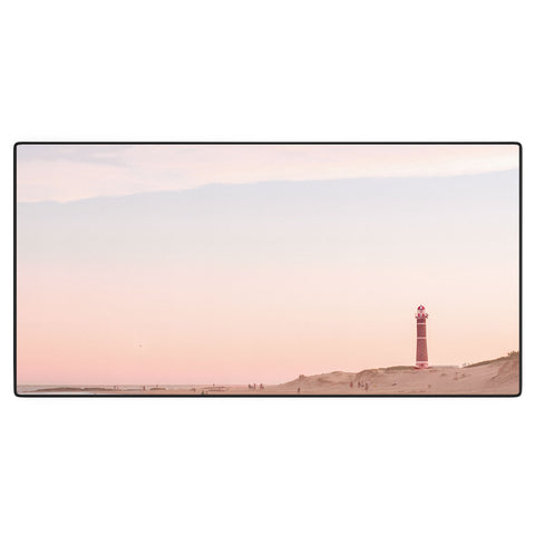 Ninasclicks The beach and the lighthouse Desk Mat