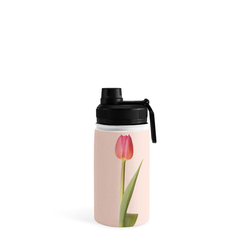 Ninasclicks The pink tulip Floral Water Bottle