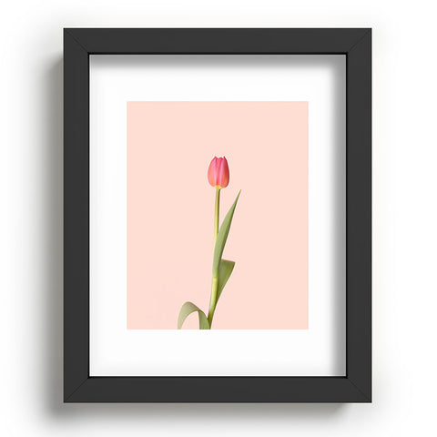 Ninasclicks The pink tulip Floral Recessed Framing Rectangle