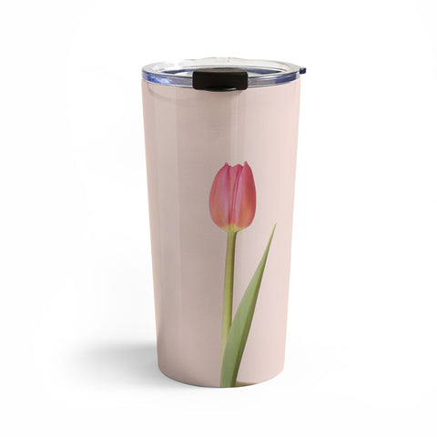 Ninasclicks The pink tulip Floral Travel Mug