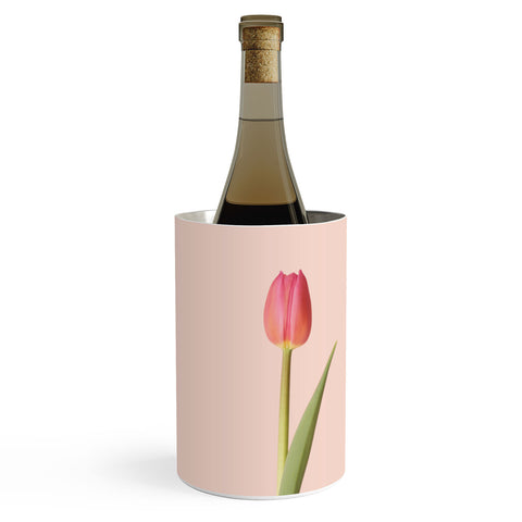 Ninasclicks The pink tulip Floral Wine Chiller