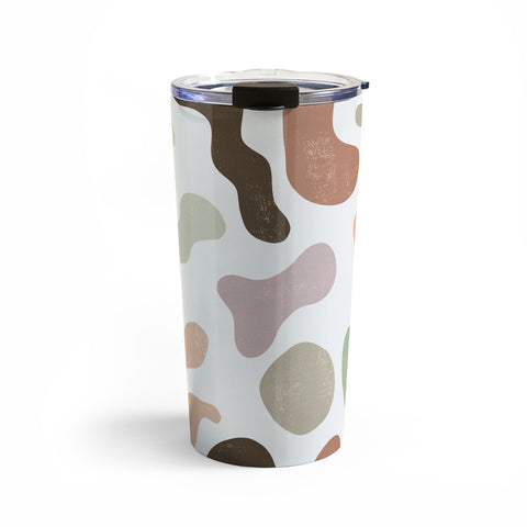 Ninola Design Abstract Memphis Terracota Travel Mug