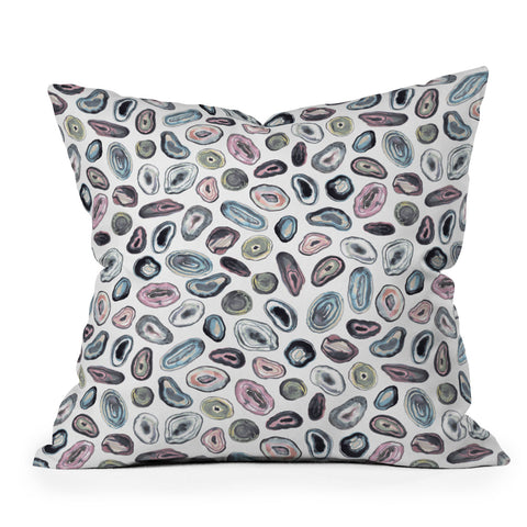 Ninola Design Agathe slices Pastel Outdoor Throw Pillow