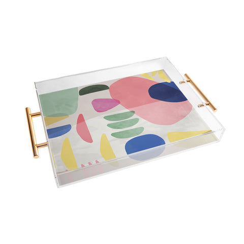 Ninola Design Artful Organic Bold Shapes Acrylic Tray
