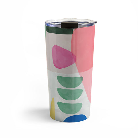 Ninola Design Artful Organic Bold Shapes Travel Mug
