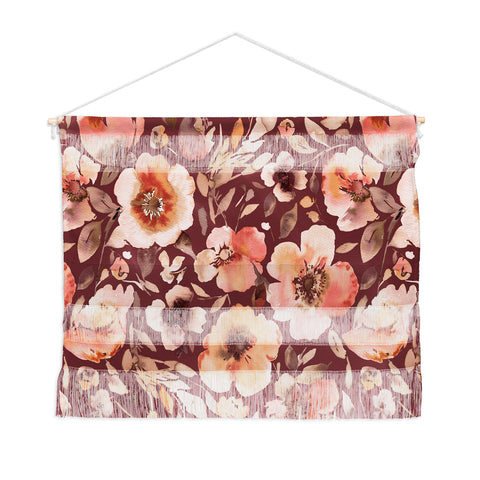 Ninola Design Artistic poppies Autumn Dark Red Wall Hanging Landscape